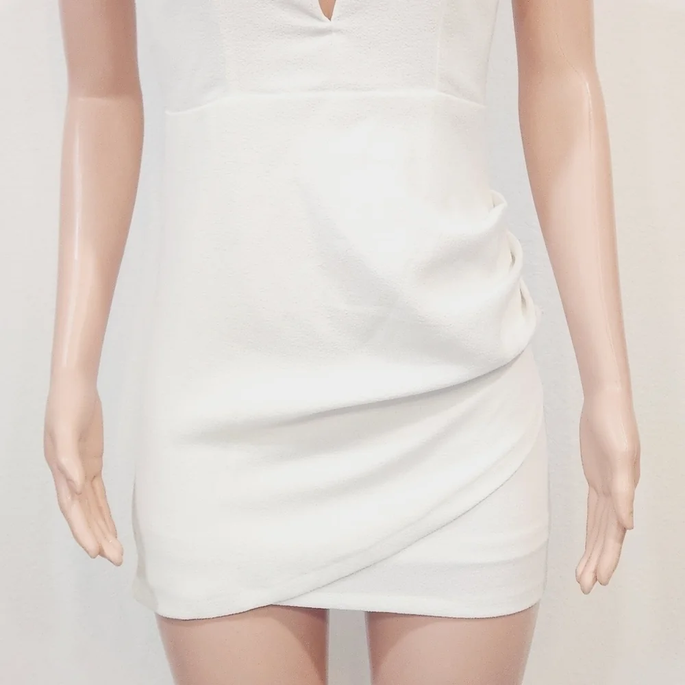 TOBI Sweet Criminal Bodycon Dress White Size Medium_5